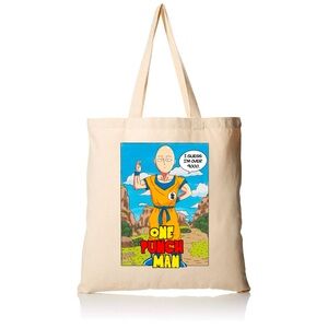 One Punch Man Beige Tote Bag